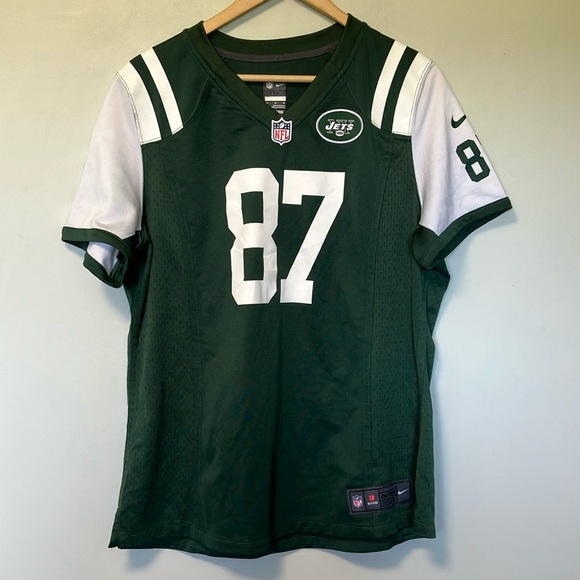 Nike New York Jets Green and White Jersey Decker 87 - Picture 2 of 9